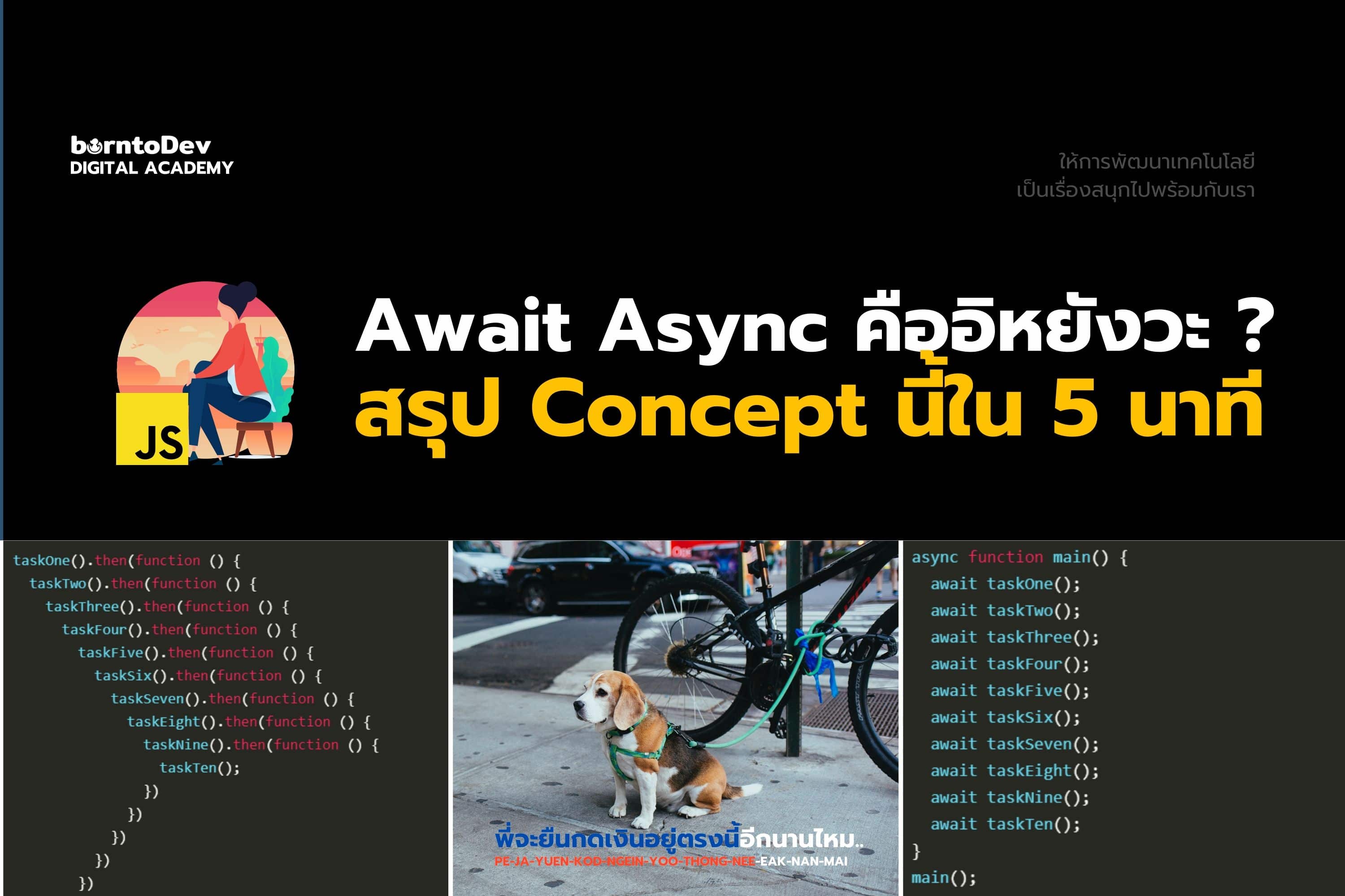 เข้าใจ Await / Async ใน 5 นาที – BorntoDev เริ่มต้นเรียน เขียนโปรแกรม ...
