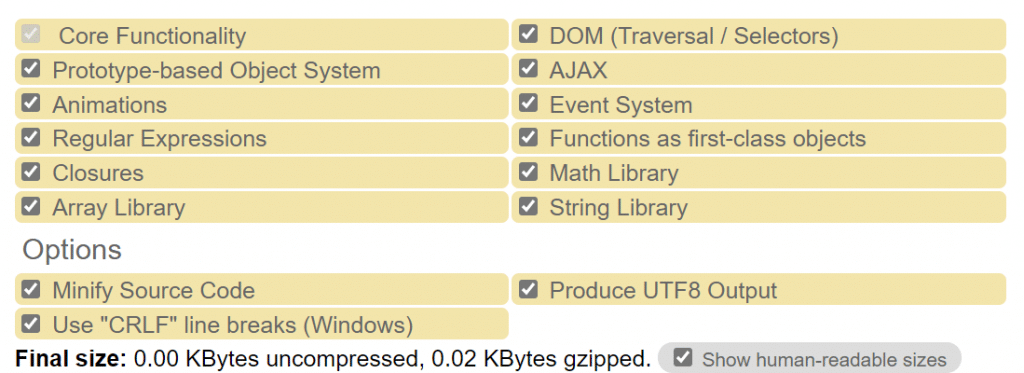 http://vanilla-js.com/