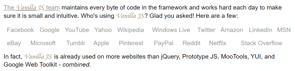 http://vanilla-js.com/