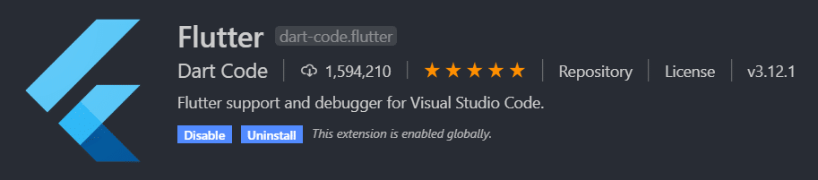 flutter extension