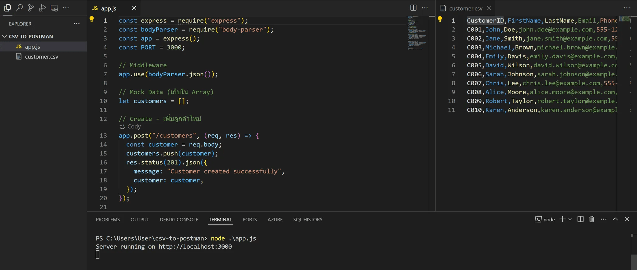 การใช้ Test Data จาก CSV กับ Postman – BorntoDev เริ่มต้นเรียน เขียน ...