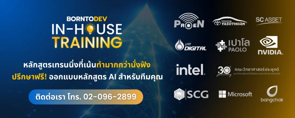 borntoDev In-house Training banner