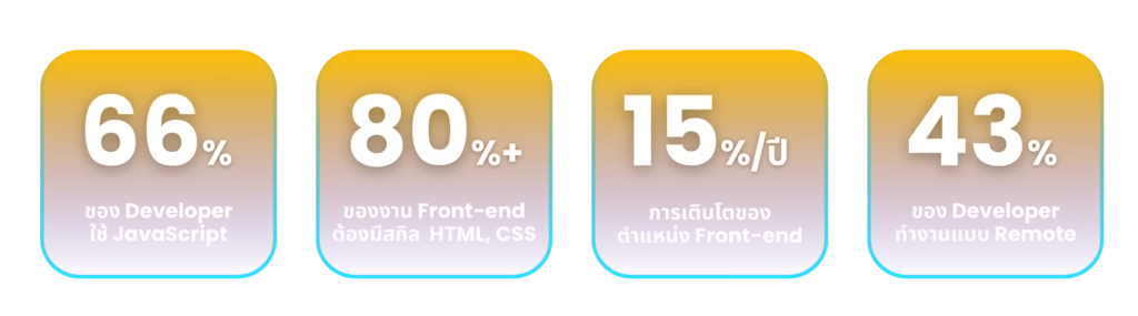 infographic show important number about web developer